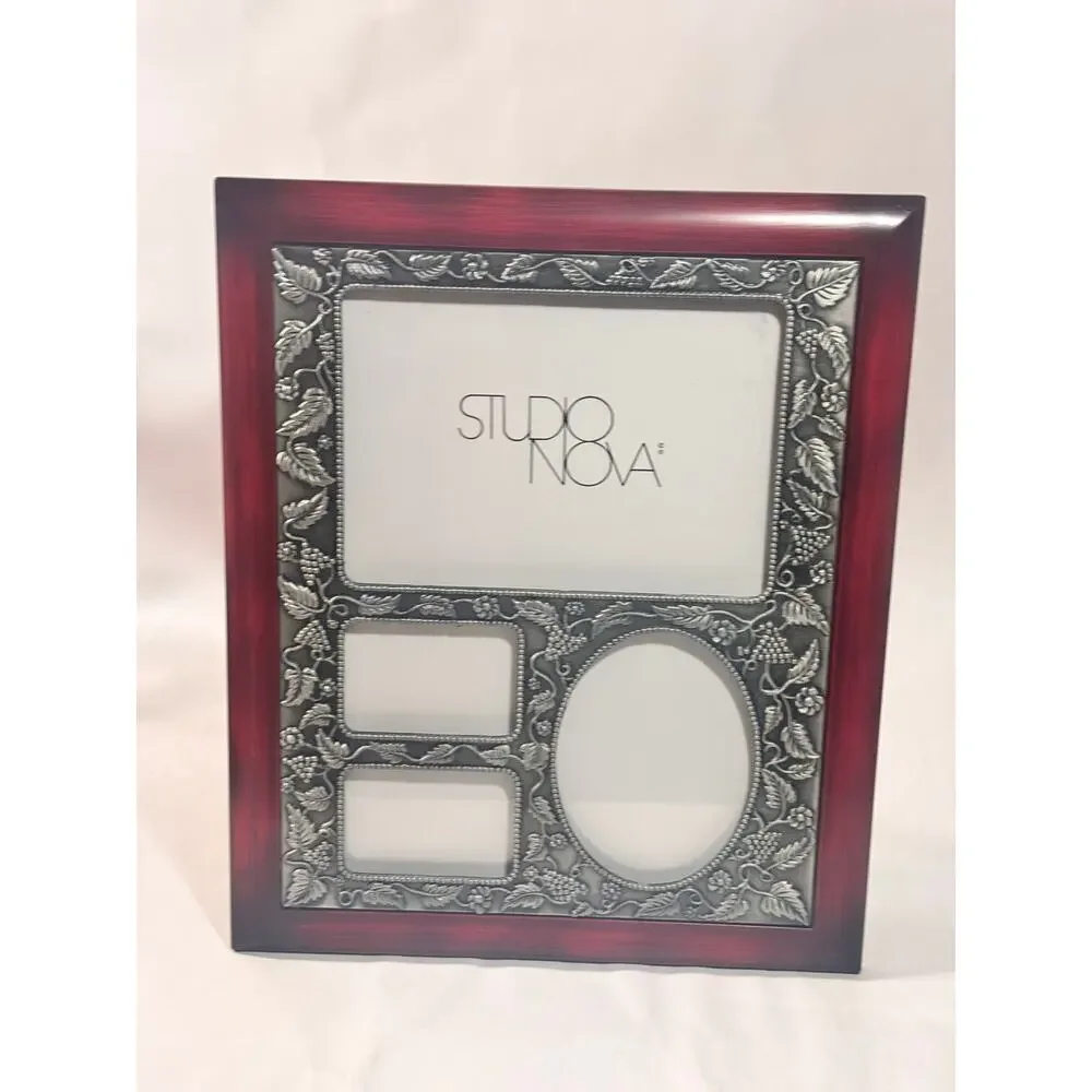 Classic Cherrywood Collage multi Photo frame Picture holder  -Studio Nova